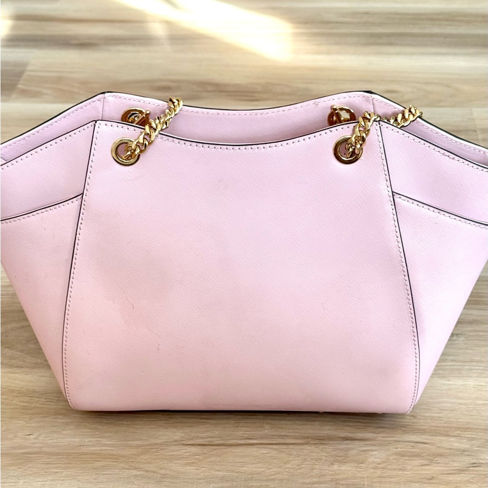 Michael Kors Jet Set Chain Tote – Blush Pink Saffiano Leather – Like New - Picture 3 of 11